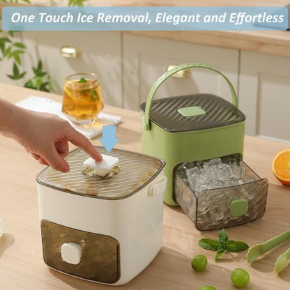 Portable Ice Maker with Lid and Storage Box🧊